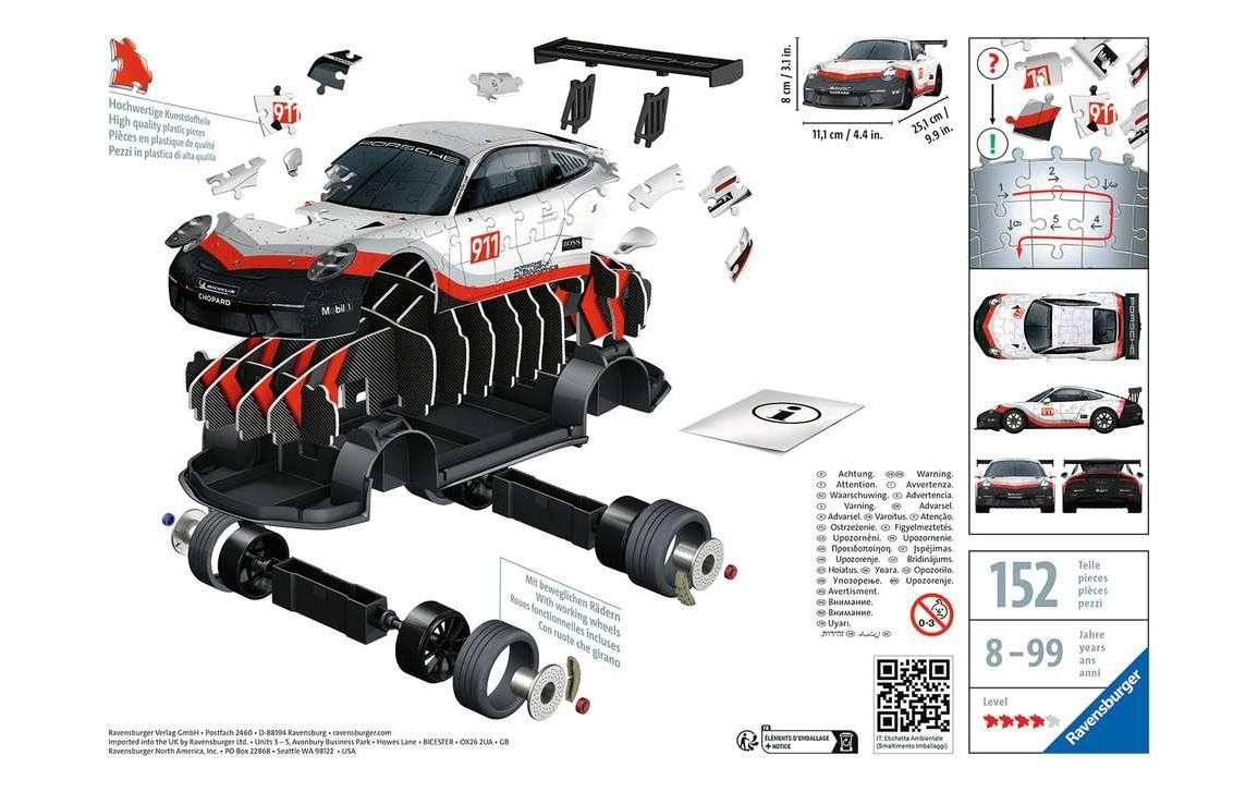 Ravensburger 3D-Puzzle »Porsche 911 GT3 Cup«