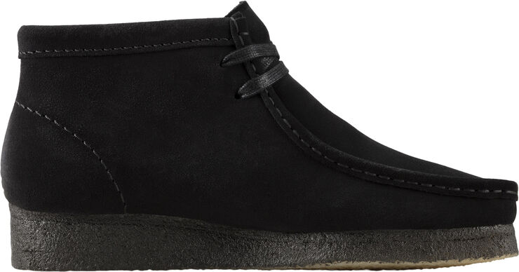 Clarks Originals Wallabee Boot. Black Sde, D, 4 Black suede