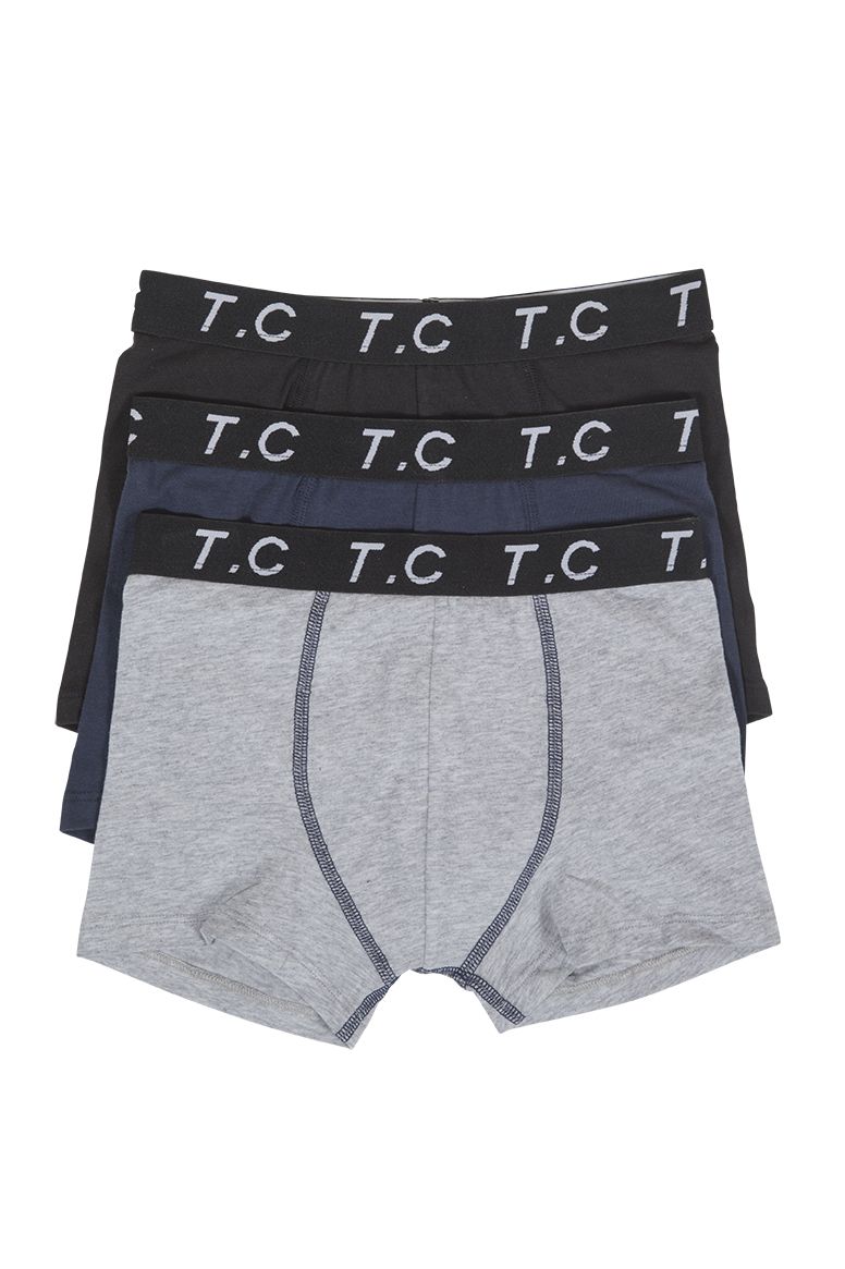 Boxer 3pk med elastikk i midjen