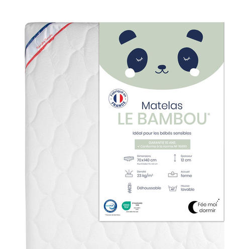 Matelas pour lit 70x140 LE BAMBOU - FEE MOI DORMIR