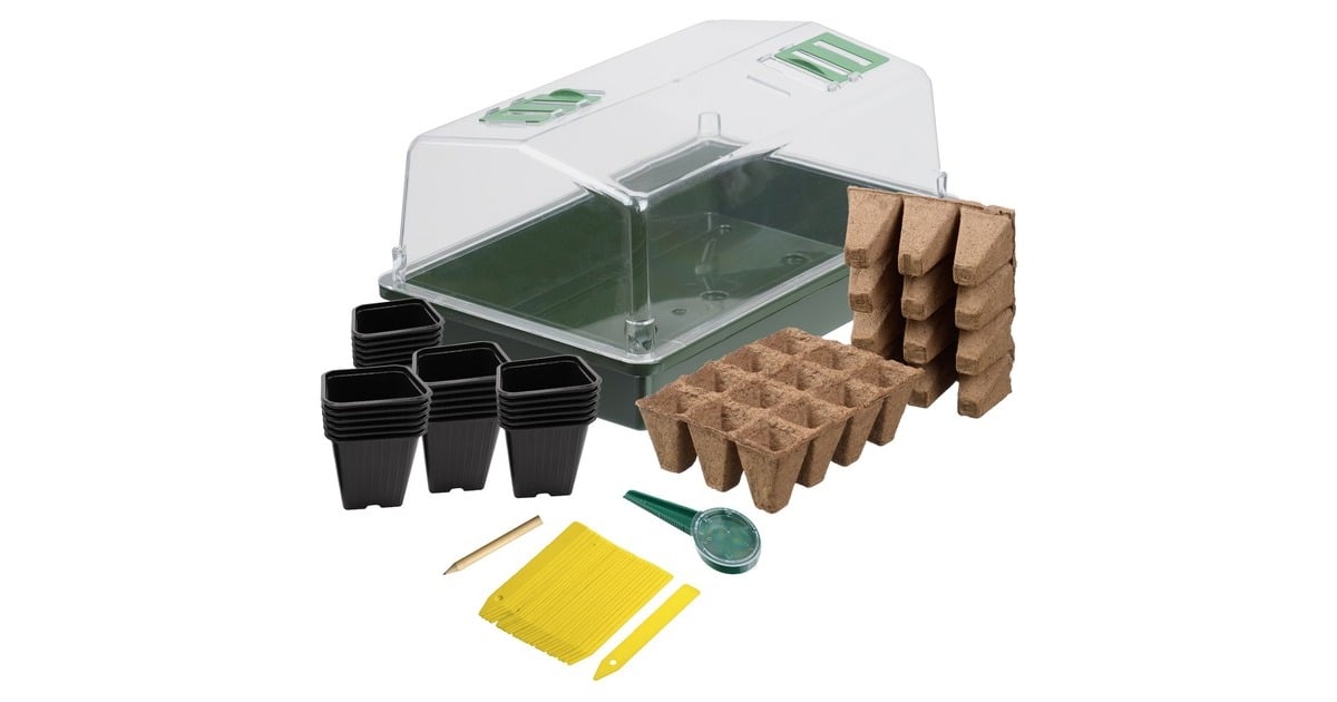 NatureComplete set voor zaaien en stekken kweekkas  (Groen/transparant)