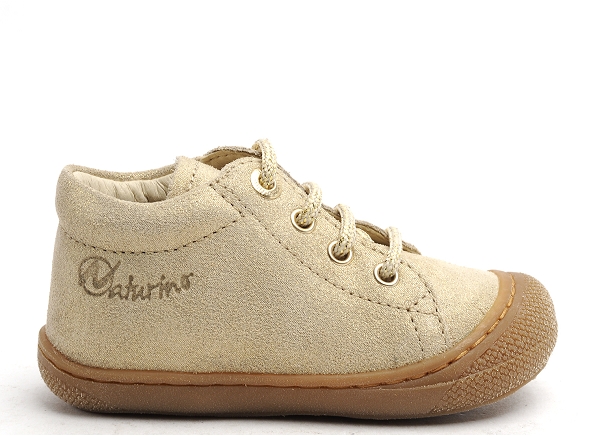 Naturino boots bottine bebe cocoon suede glitter or