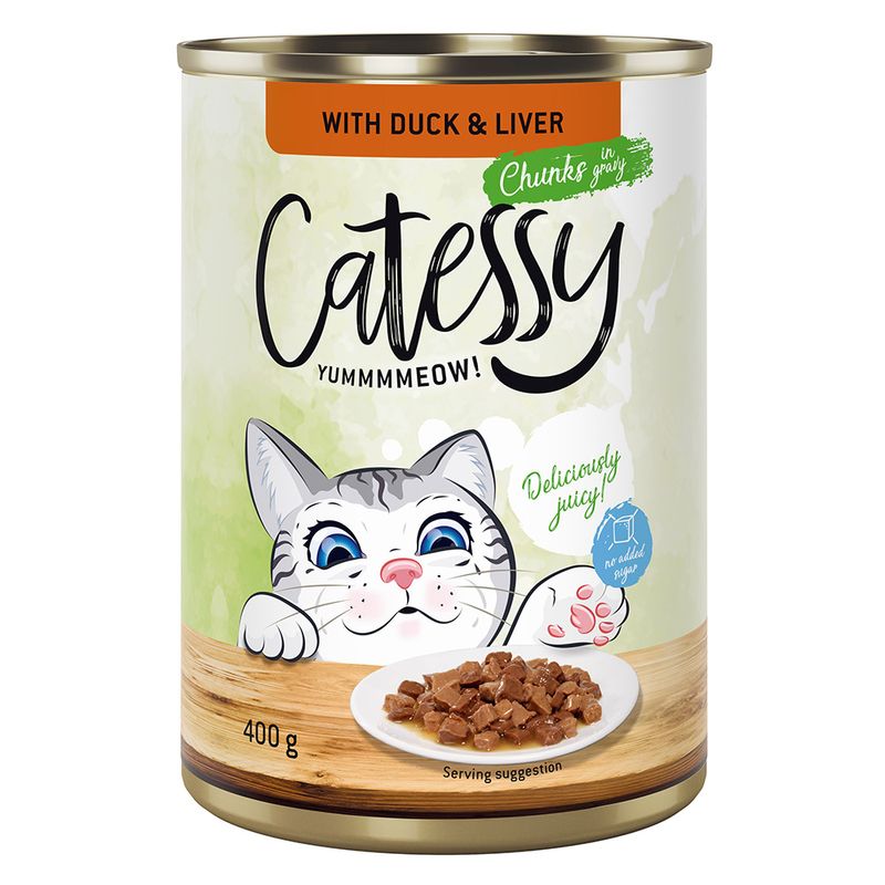 Lot Catessy Bouchées en sauce 12 x 400 g pour chat