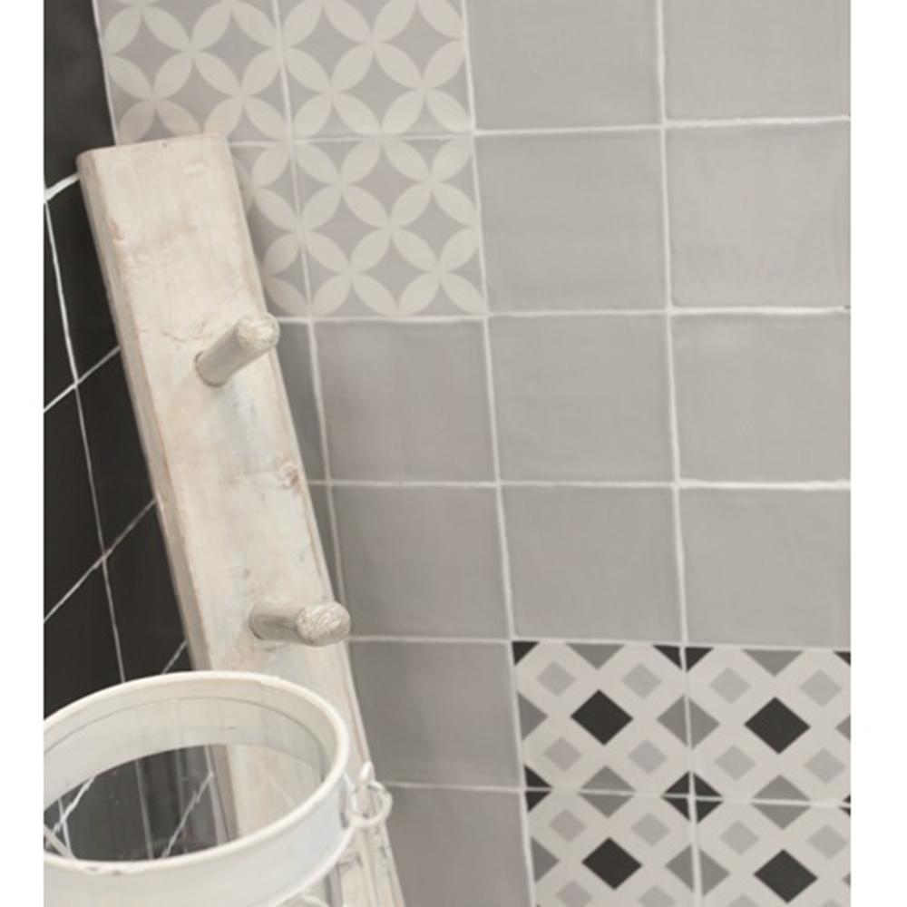 Terre d'Azur Madelaine wandtegel 13x13cm grijs licht - 30 stuks per doos