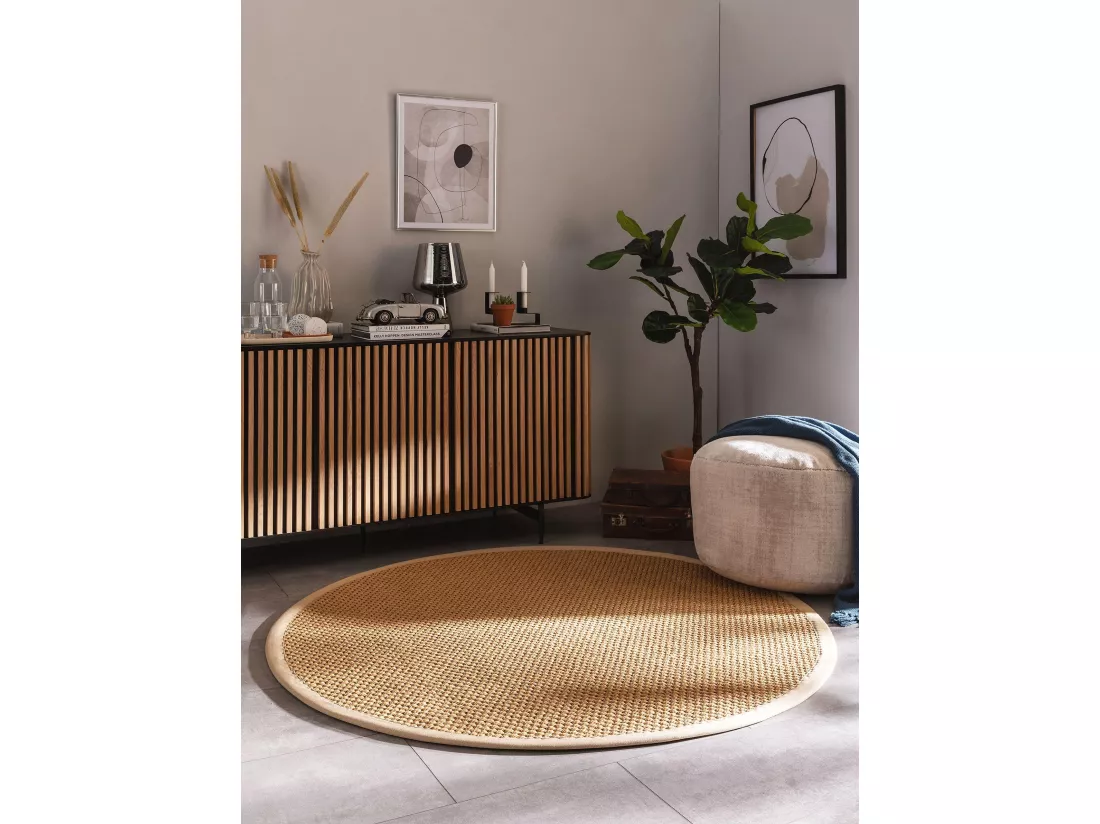 Tapis sisal Greta Beige ø 250 cm rond