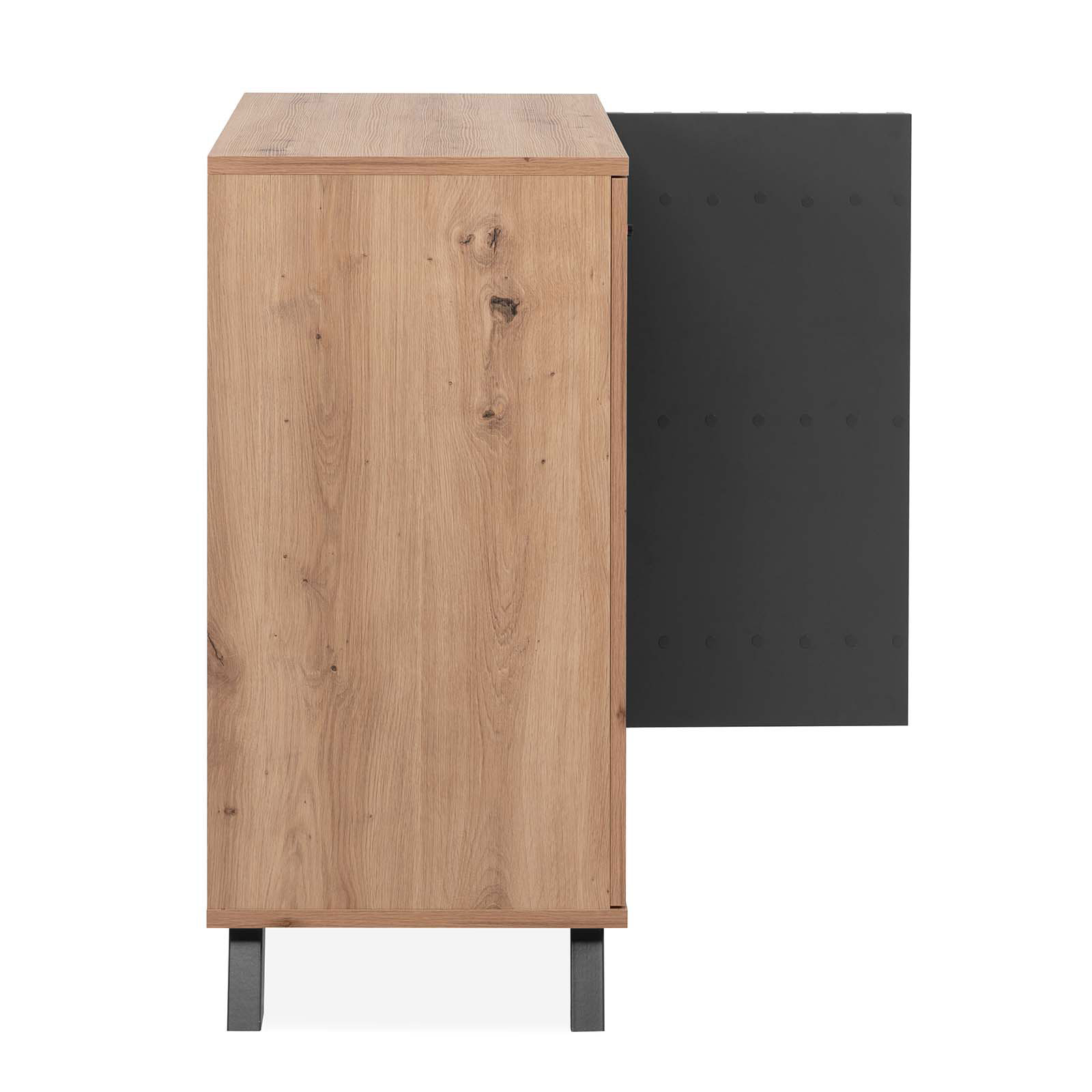 Kommode MEDAN - Artisan Eiche - anthrazit - 80 cm breit