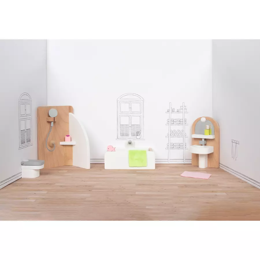 goki Badezimmerausstattung für das Puppenhaus