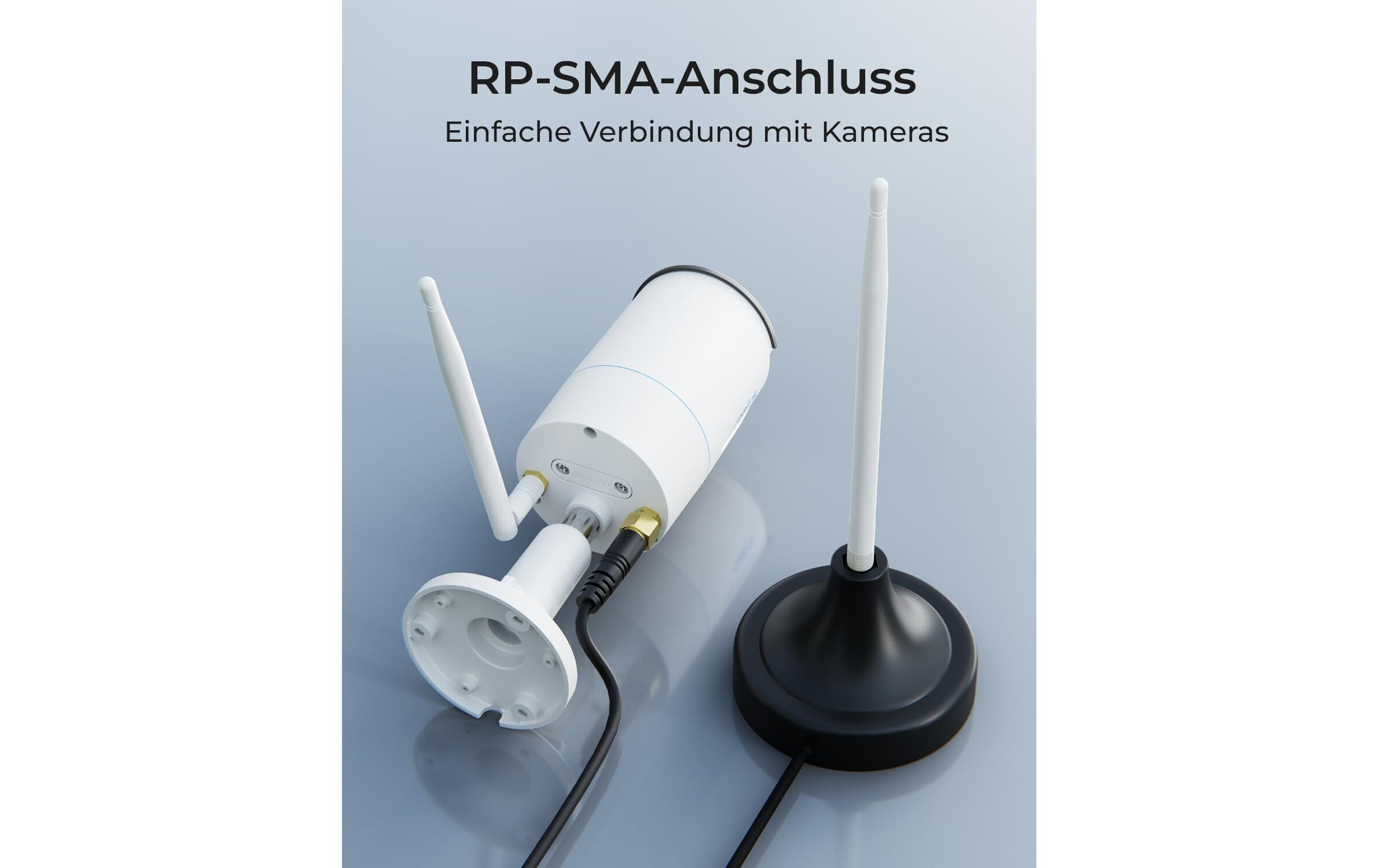 Antenna Kabel 3 m, SchwarzFlexibles WLAN-Signalverstärker-Kit