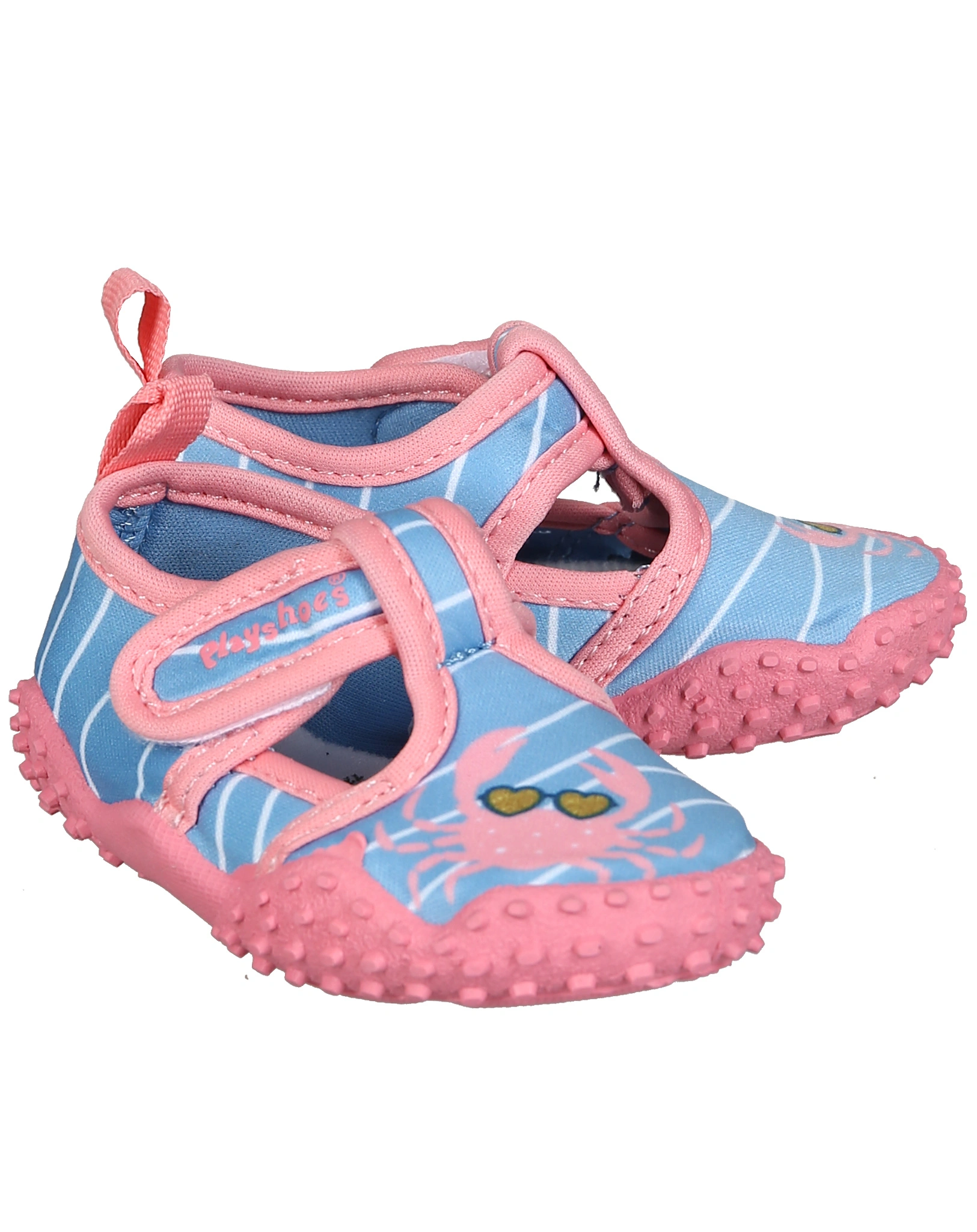 Badeschuhe KREBS in blau/pink