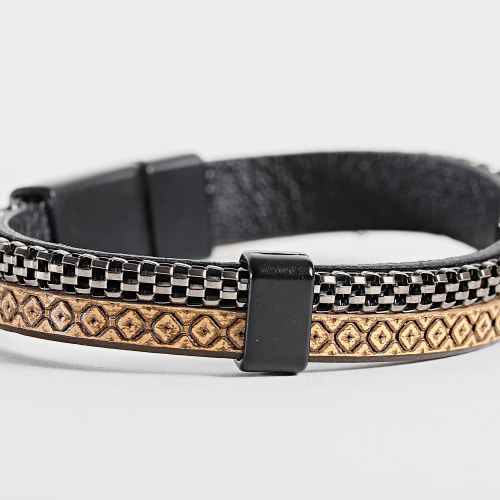 Bracelet Noir Beige