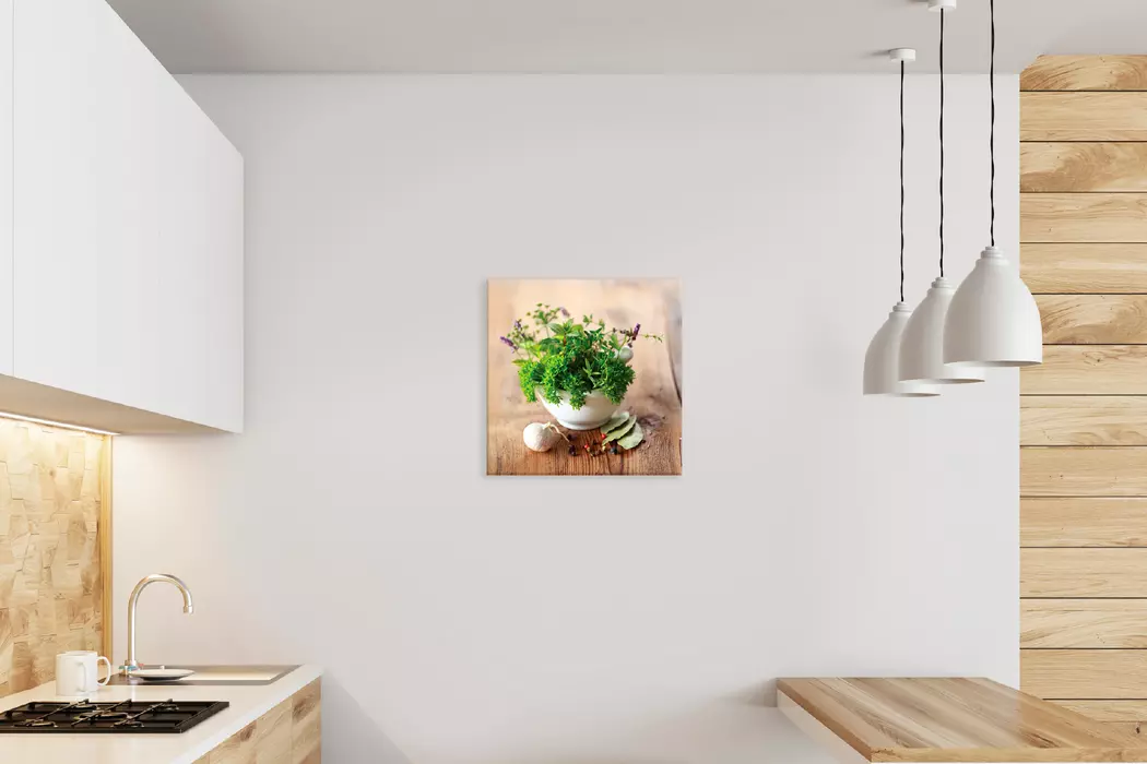 Wandbild 30 x 30 cm Herbs II