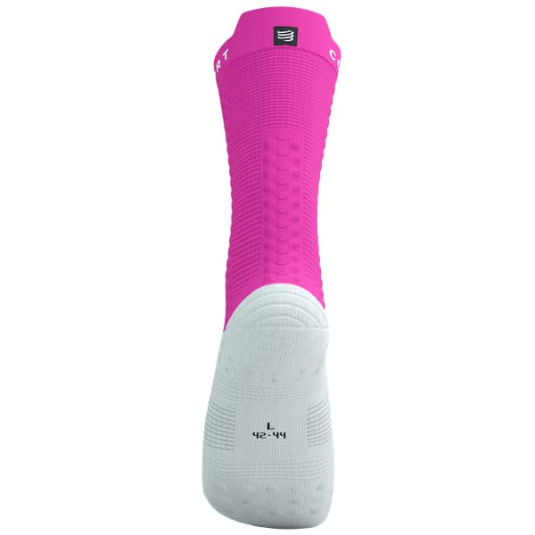 Chaussette vélo COMPRESSPORT PRO RACING SOCKS V4.0 BIKE WHITE/NEO PINK
