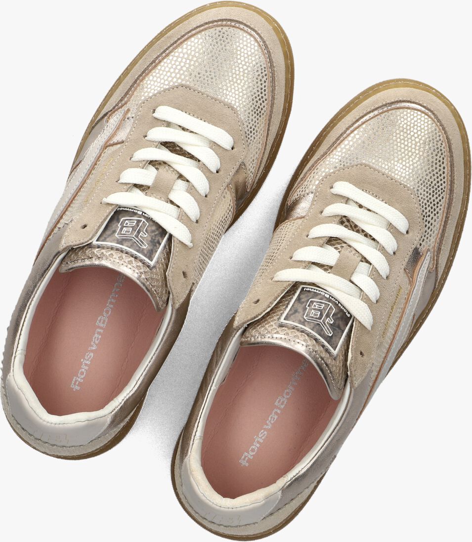 goudkleurig floris van bommel lage sneakers sfw-10158 fygi