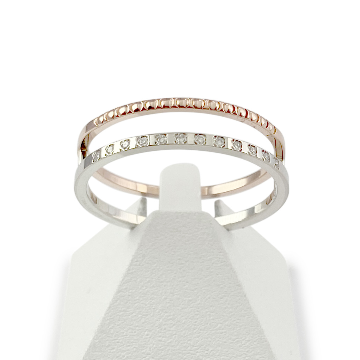 Bague d'occasion 2 ors 375 diamant