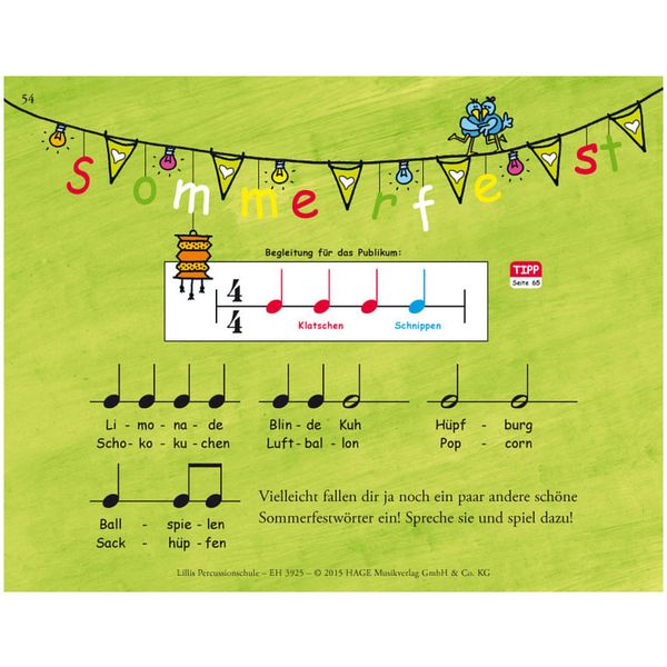 Hage Musikverlag Lillis Percussionschule