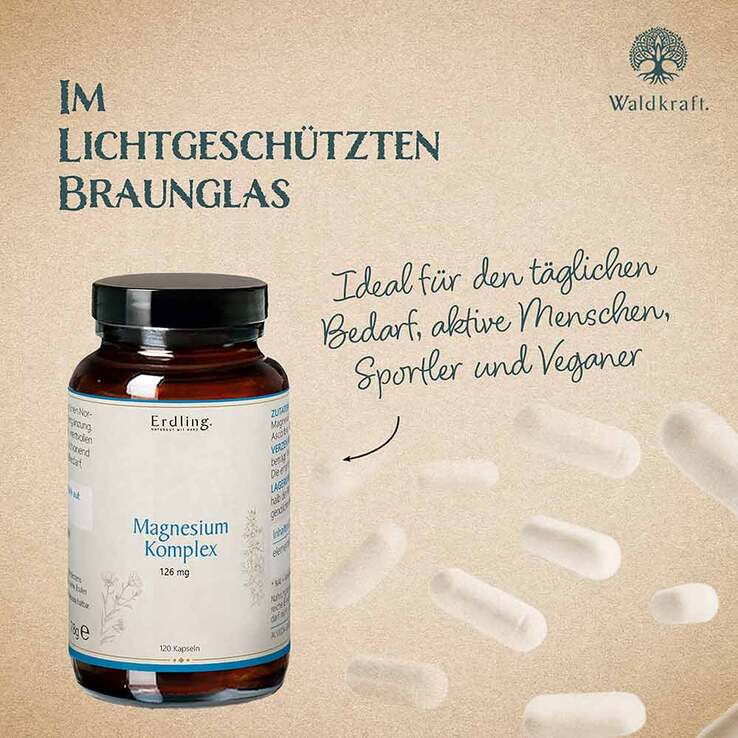 Magnesium-Komplex 7in1 Sangokoralle Kapseln Erdling, 120 St