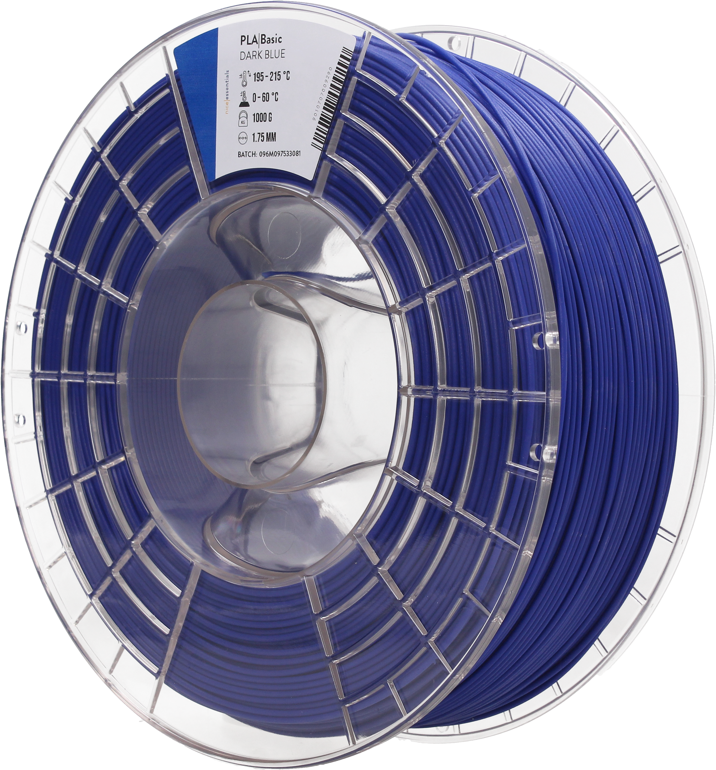 nice essentials  PLA Basic Dark Blue, 1,75 mm / 1000 g    PLA Filament mit österreichischem Charme in Dark Blue