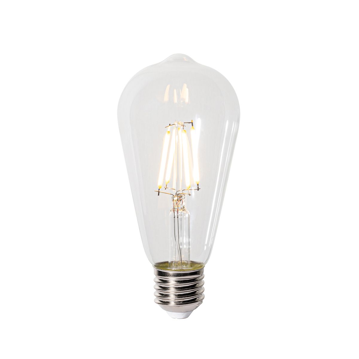 Set van 5 E27 dimbare LED lampen ST64 clear 5W 600 lm 2700K