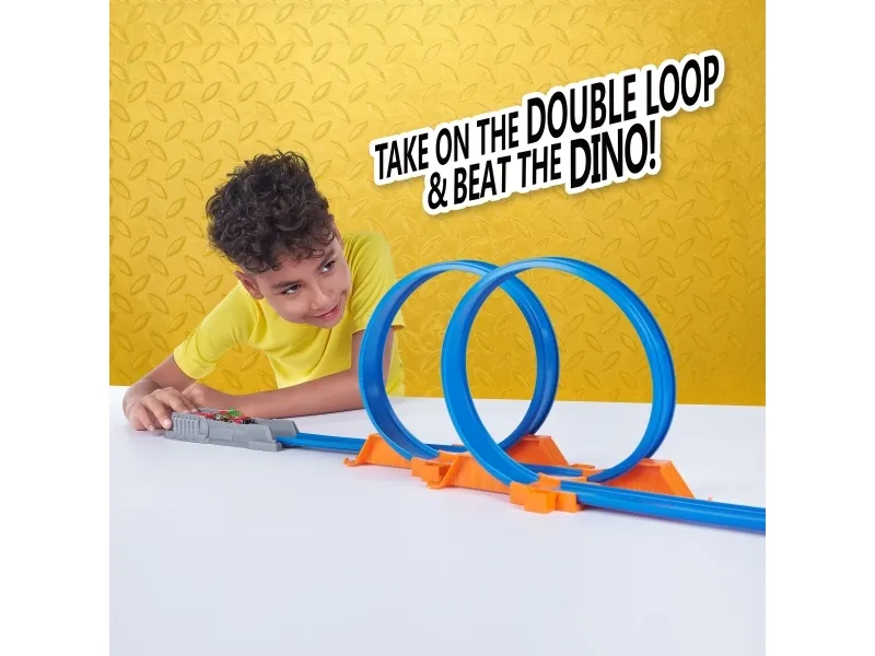 Metal Machines T-Rex Attack Building Trackset with Mini Racing Car