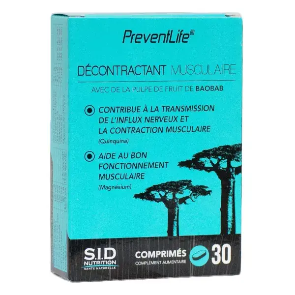 SID Nutrition Prevent Life Relaxante Muscular 30 comprimidos