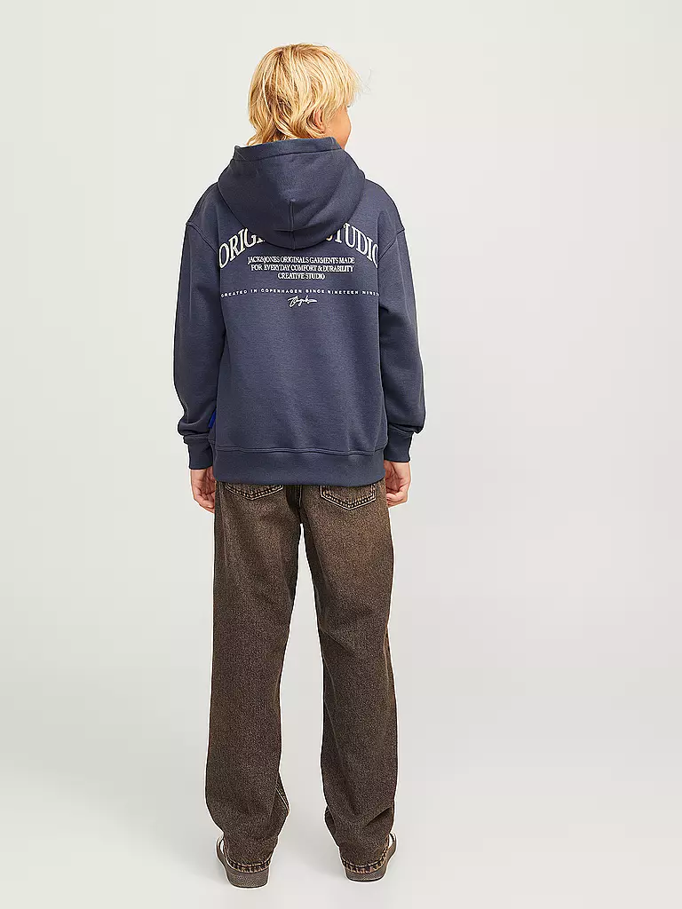 JACK & JONES Jungen Kapuzensweater - Hoodie JORFREDERIKSBERG blau