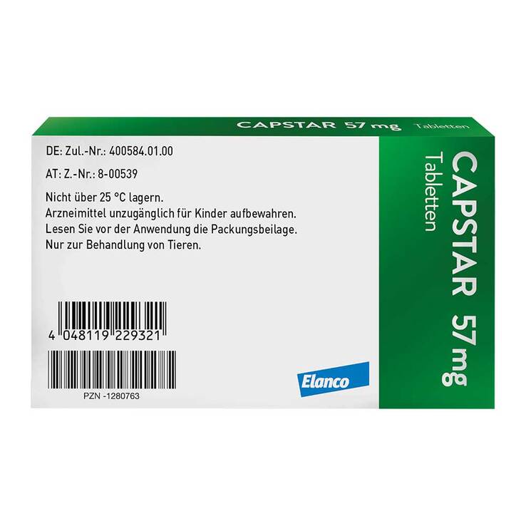 CAPSTAR 57 mg Tabletten für große Hunde, 6 St