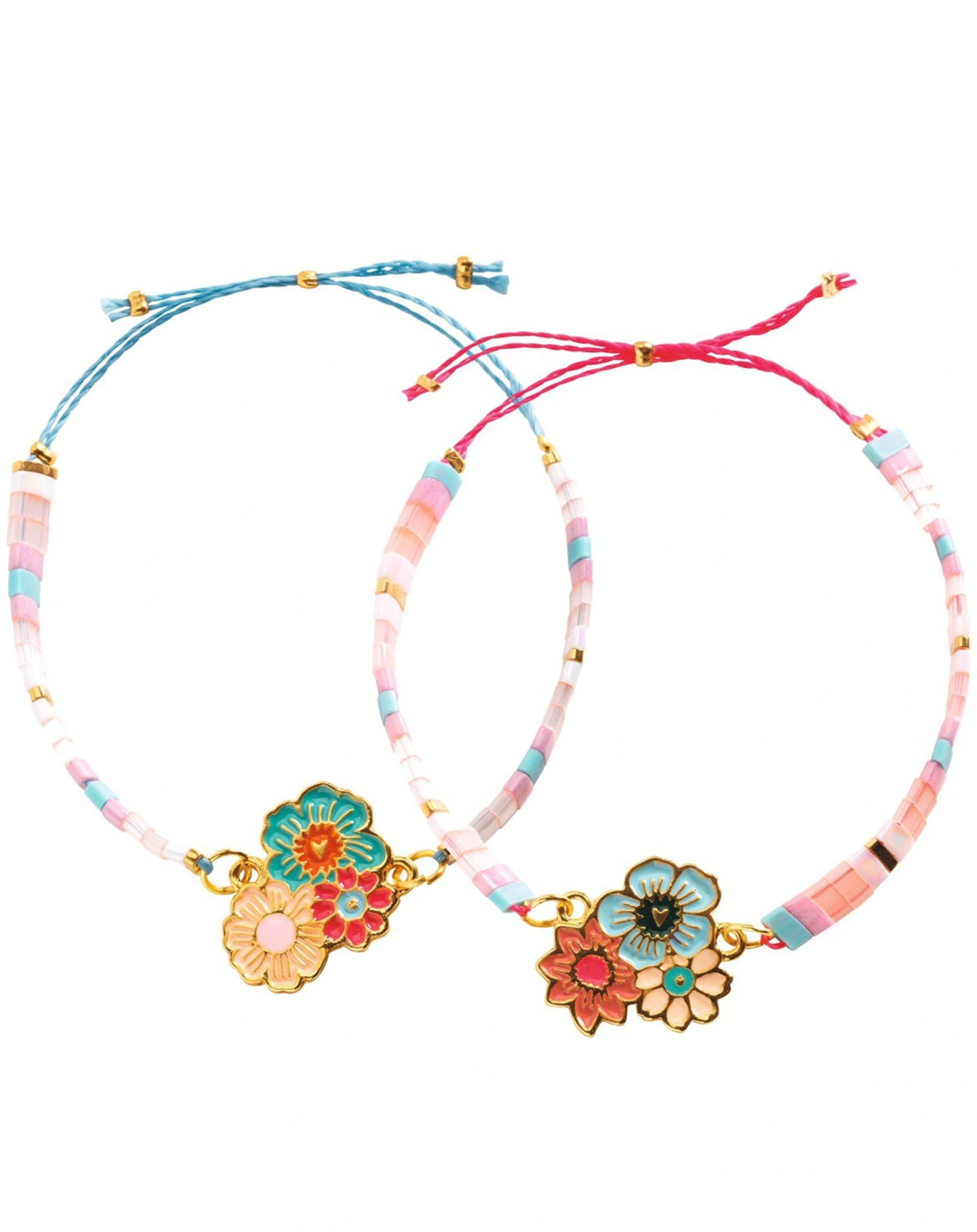 Freundschafts-Schmuckbastelset BLUMEN 114-teilig