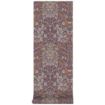 Vliesbehang William Morris at Home Blackthorn Paars (dessin 124249)