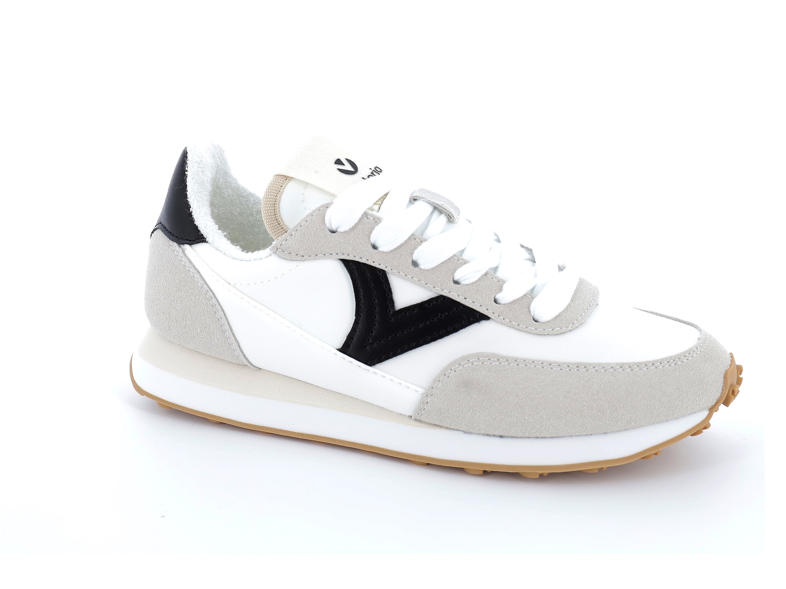 Victoria-1138100 Matières combinées Blanc Noir