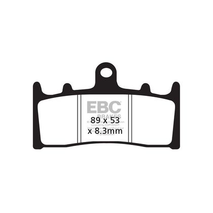 Plaquettes de freins EBC Sinter Métal Fritté avant (spécial ABS selon modèle)