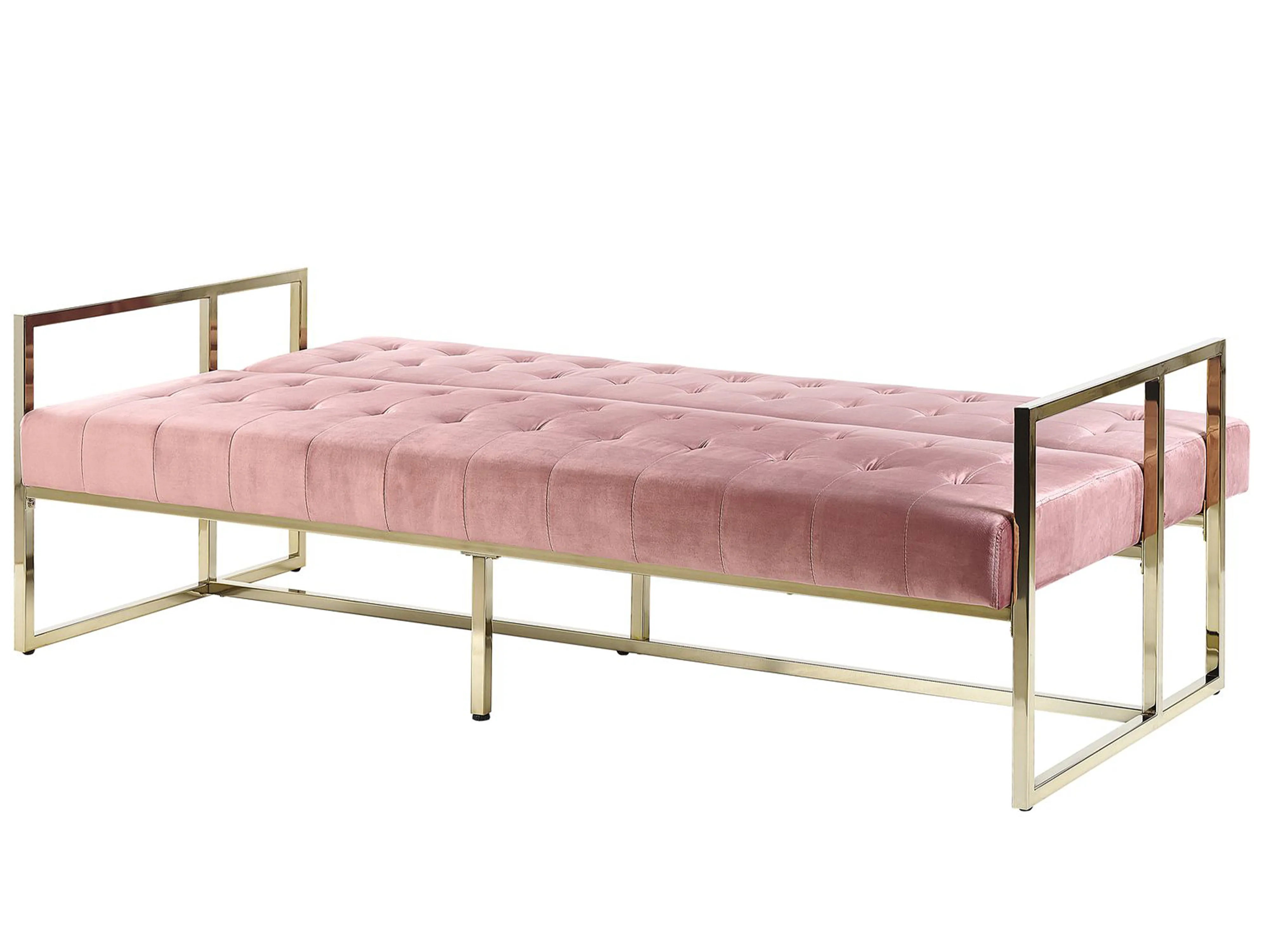 Slaapbank 3-zits MARSTAL Fluweel Roze