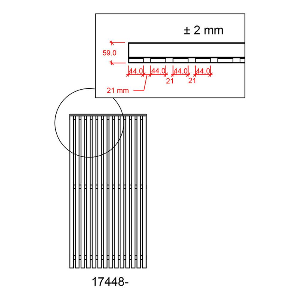LEVEGG PLUS SENDAI 90X180CM SVART