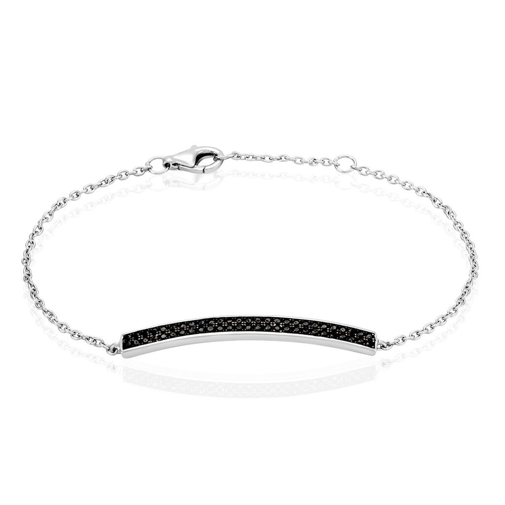 Bracelet Septima Argent Blanc Spinelle