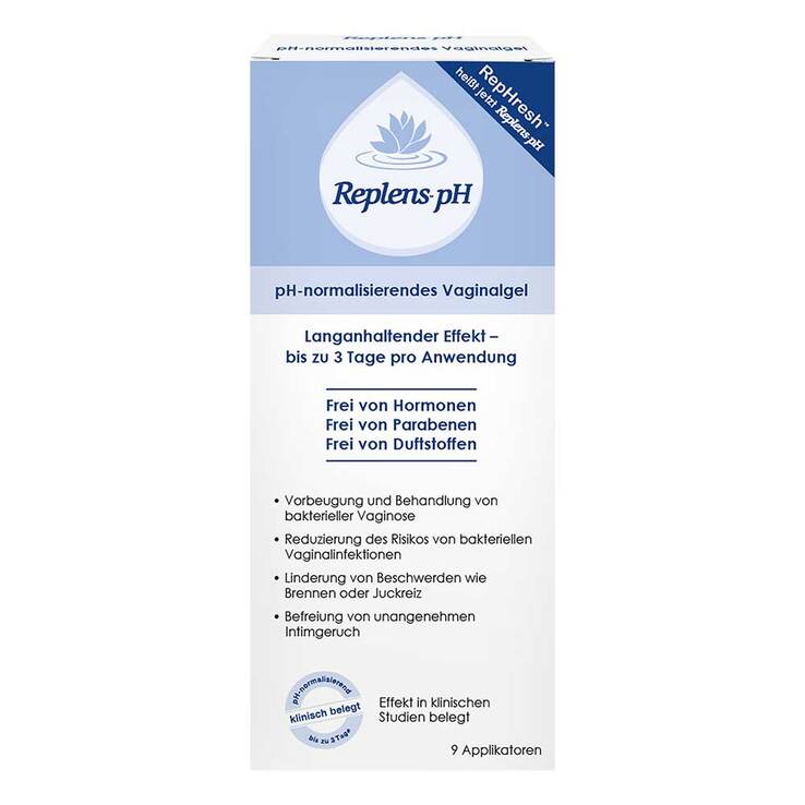 Replens pH Vaginalgel vorgefüllte Applikatoren, 9 St