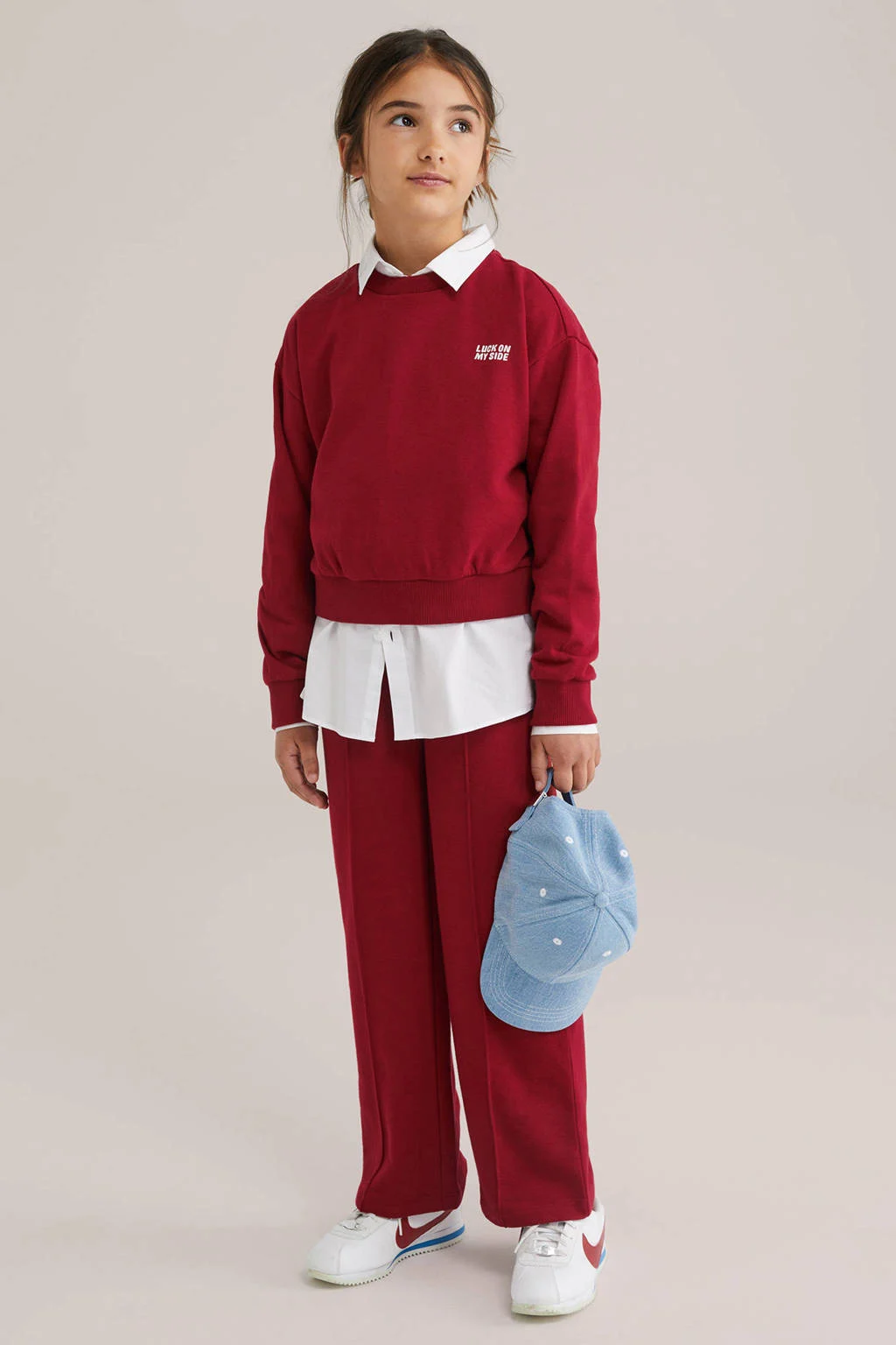 WE Fashion sweater rood