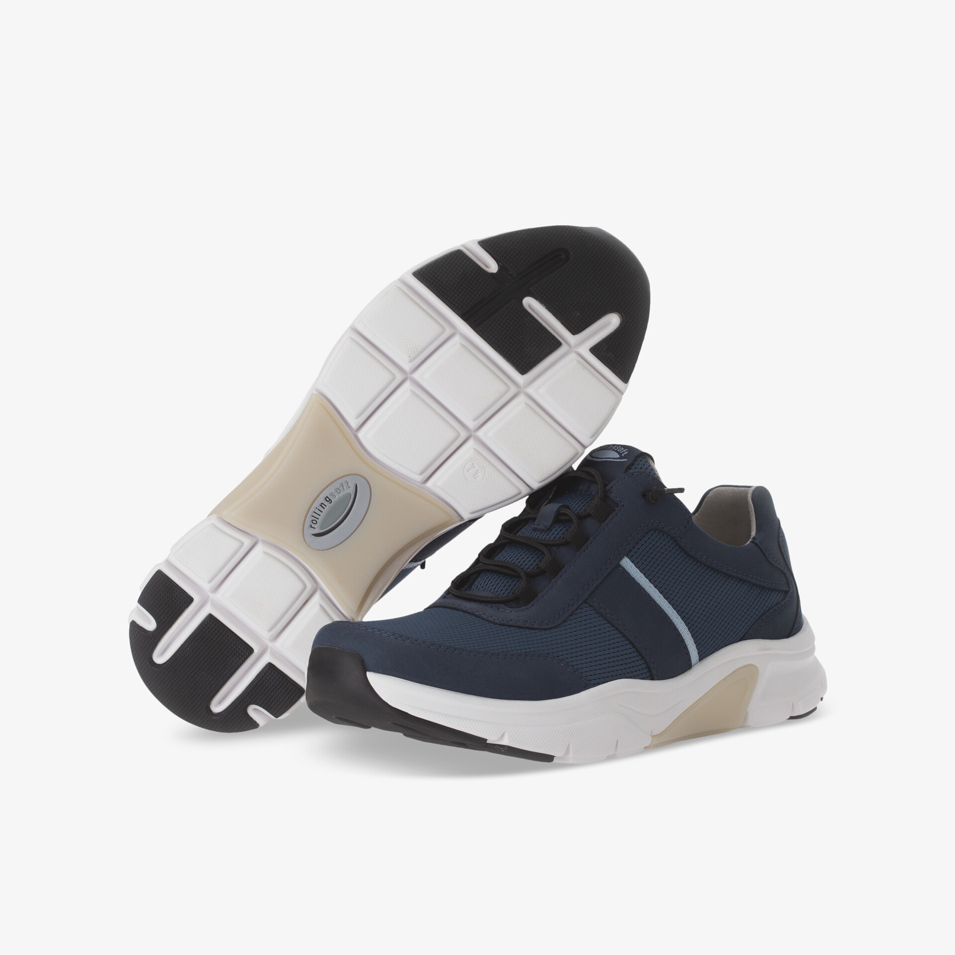 Rolling Soft Herren Halbschuhe blau