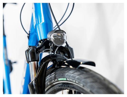 Vélo de Ville Électrique Trek Verve  2 Lowstep Shimano Acera/Altus 9V 400 Wh Bleu Alpine