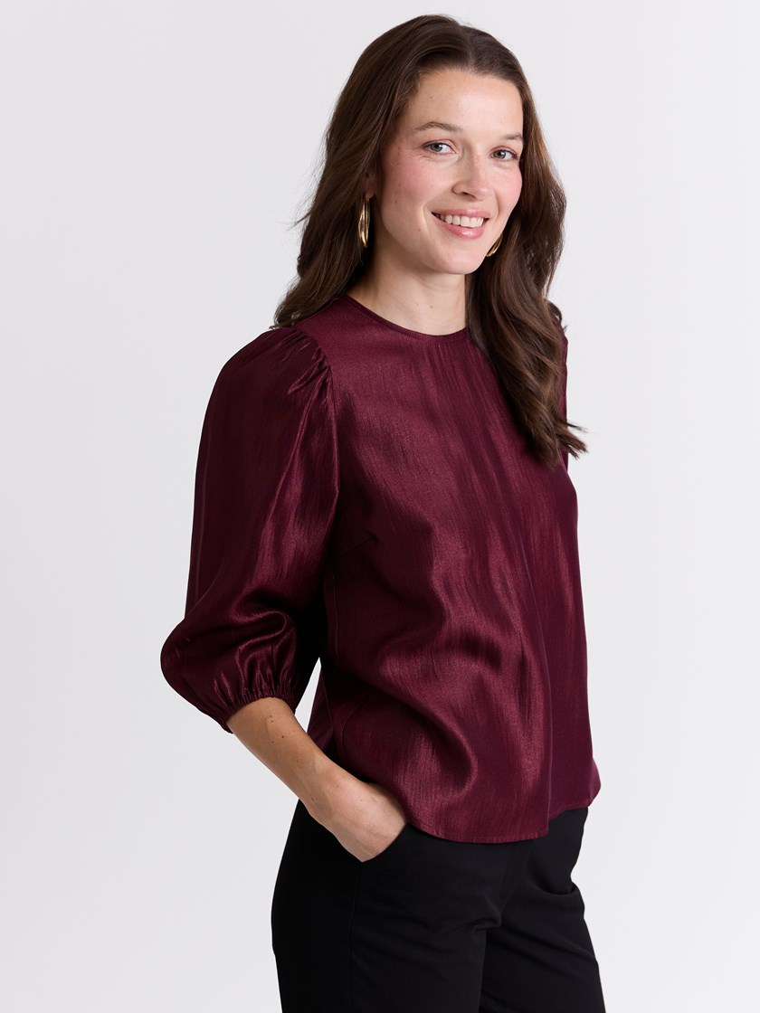 Charlene bluse Burgundy