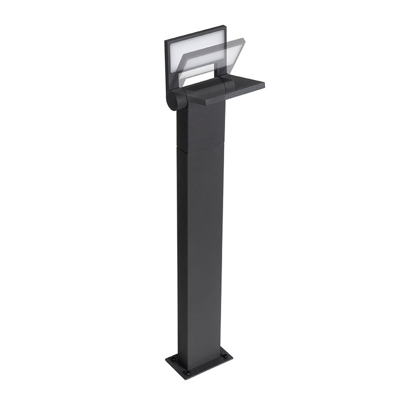 Moderne buitenmast, grijs, inclusief LED, IP54 - Zane