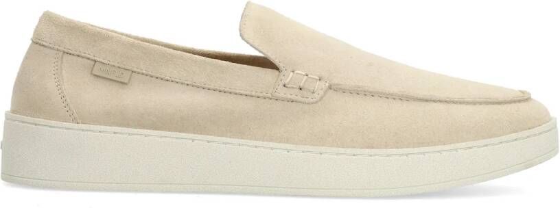 Manfield Heren Beige suède loafers