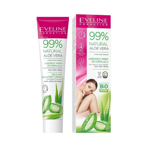 Eveline Cosmetics 99% Natural Aloe Vera Depilatory Cream 125ml