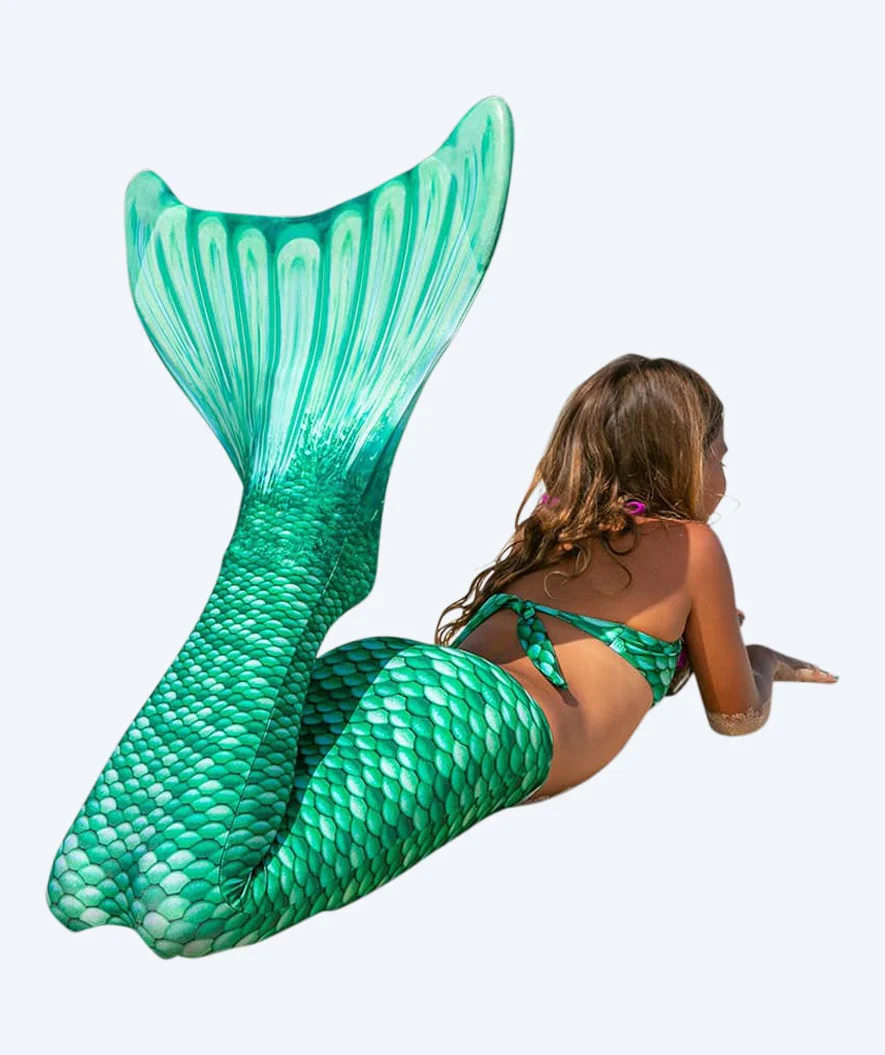 Fin Fun havfrue bikini top til piger - Celtic Green