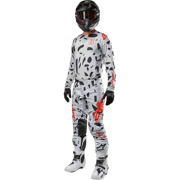 Alpinestars - Pantalon Techstar Rantera Gris Clair / Noir / Orange