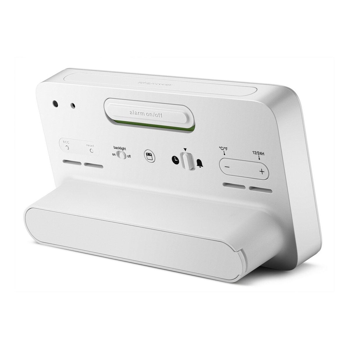 Braun digital vekkerklokke radiostyrt hvit temperatur/dato BC10W-DCF