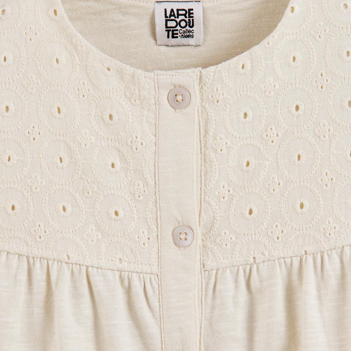 COLEÇÃO LA REDOUTE<br>Blusa sem mangas bordada