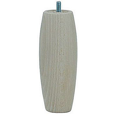 Pied de lit olive H. 150 mm x ø58 mm brut