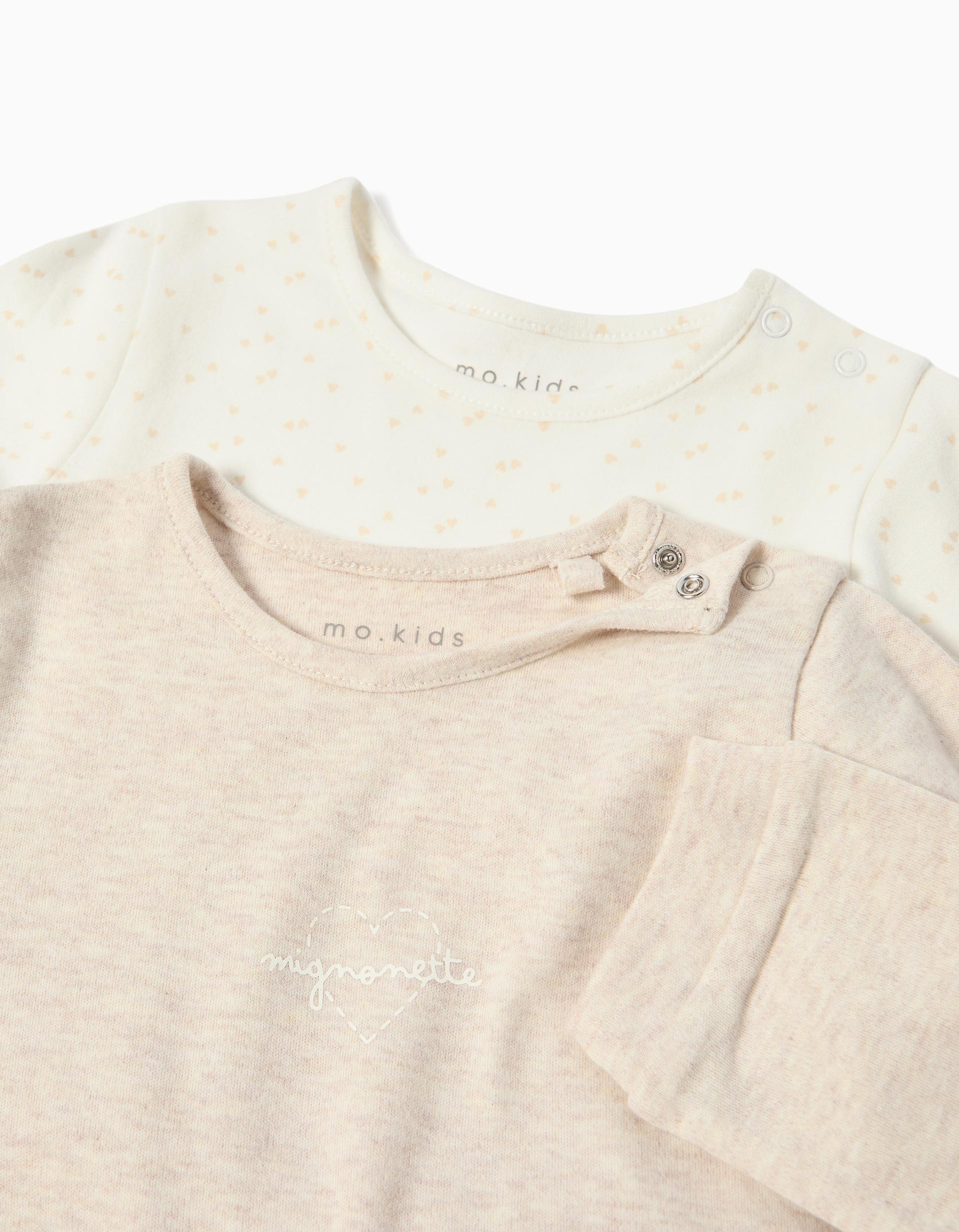 Pack 2 Babygrows, Recém-Nascido, Bege
