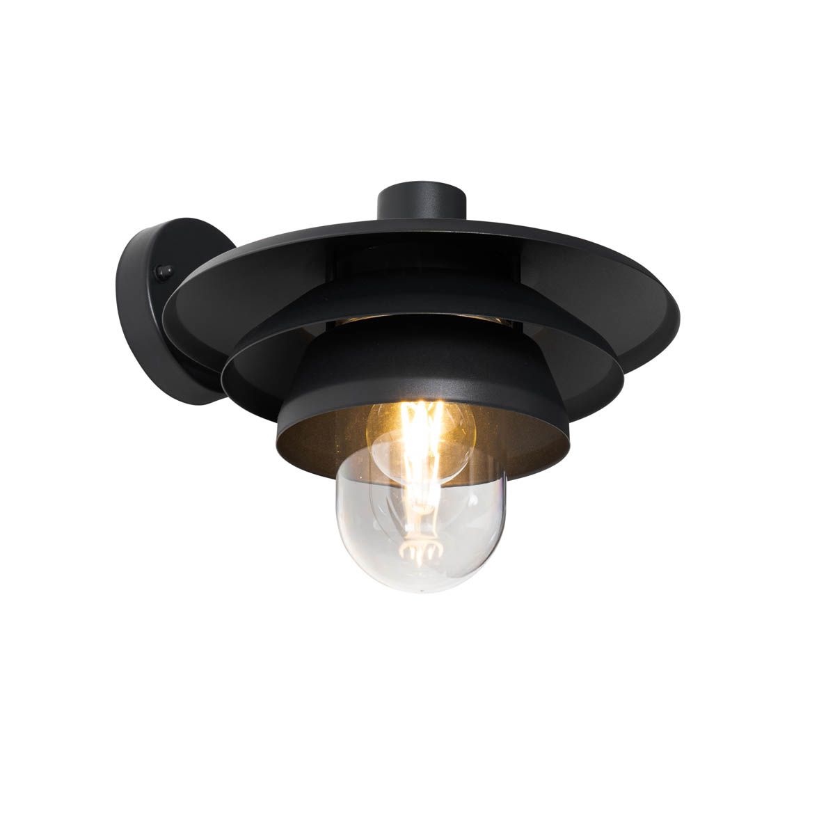 Design buiten wandlamp zwart IP44 - Morty
