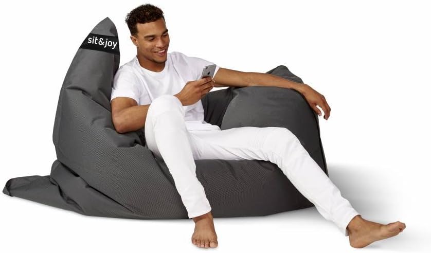 sit&joy® Sitzsack Bali Steinkohle