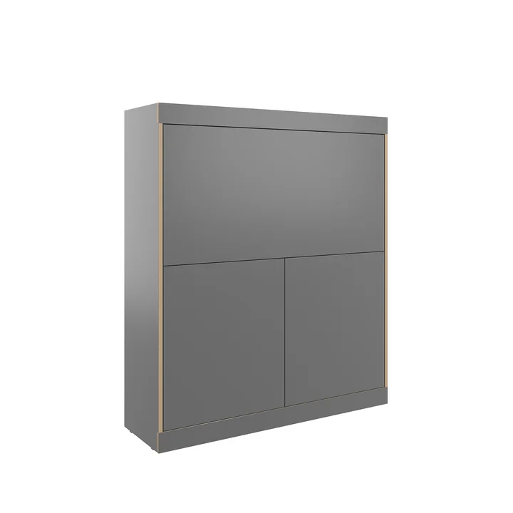 Müller Small Living - Flai Home-Office Sekretär, klein, CPL anthrazit